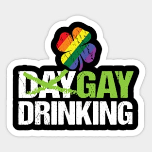 Day Drinking LGBT Sticker